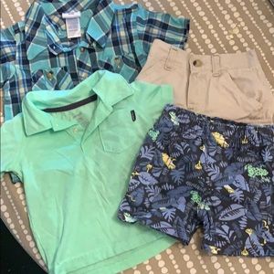 12 mo Summer Hunk set. EUC